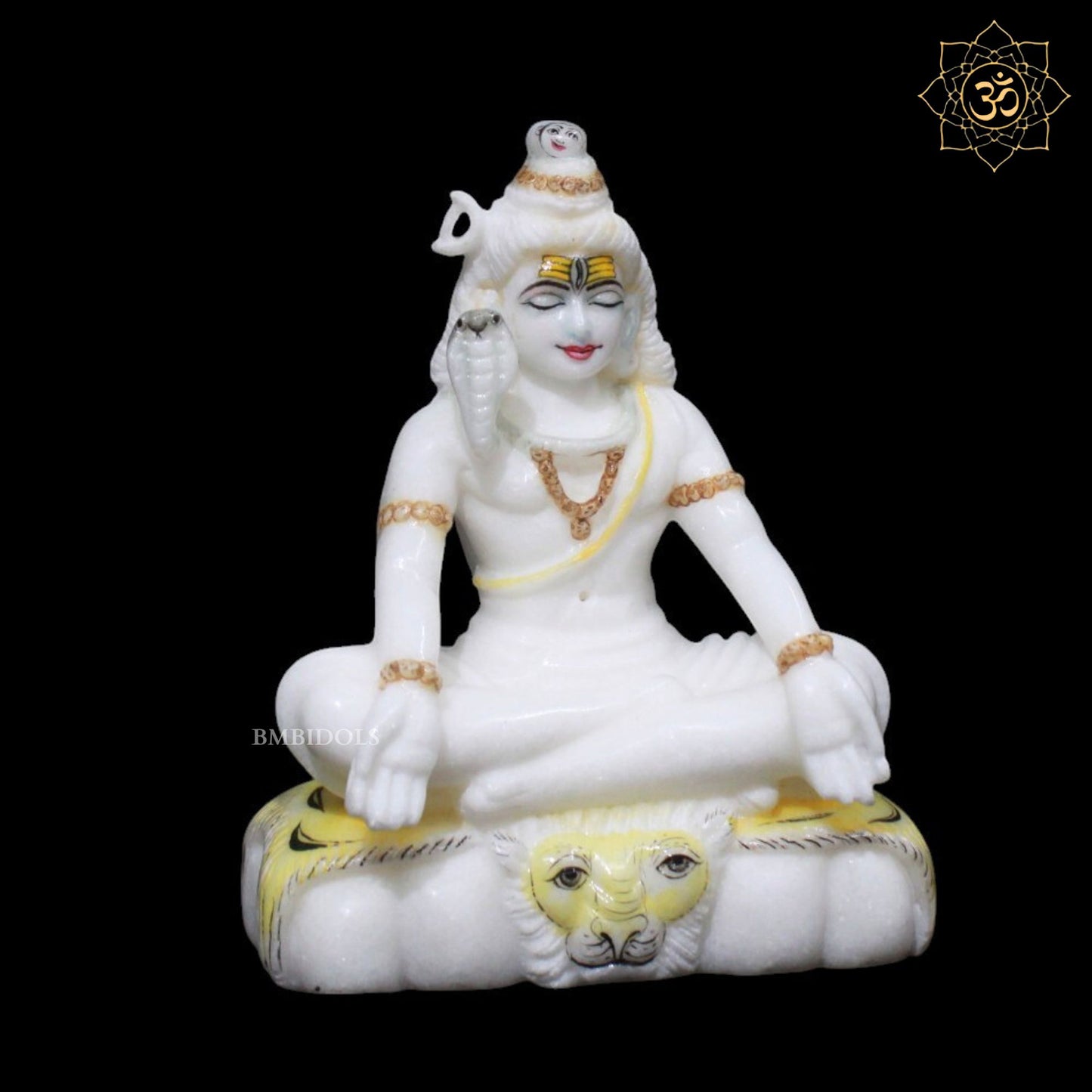 Shiva Marble Murti for Homes and Temples in 7inches in Makrana Marble