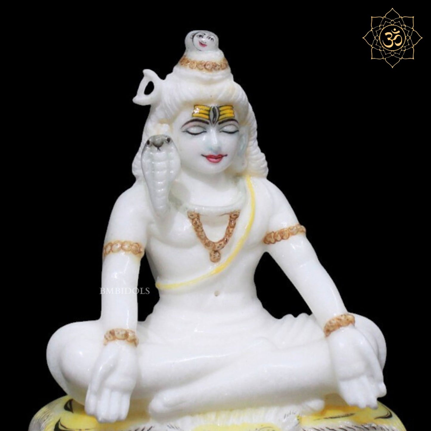 Shiva Marble Murti for Homes and Temples in 7inches in Makrana Marble