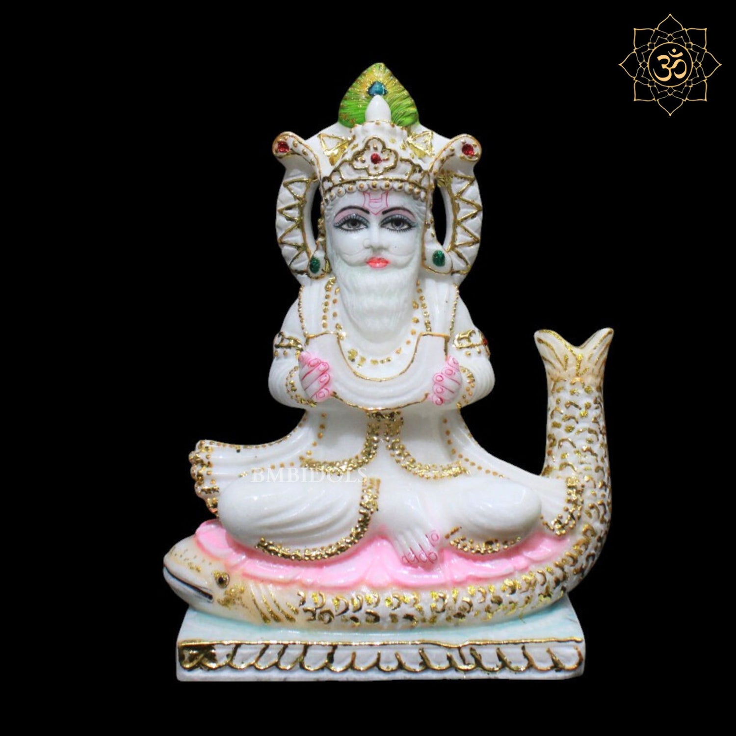Marble Jhulelal Statue