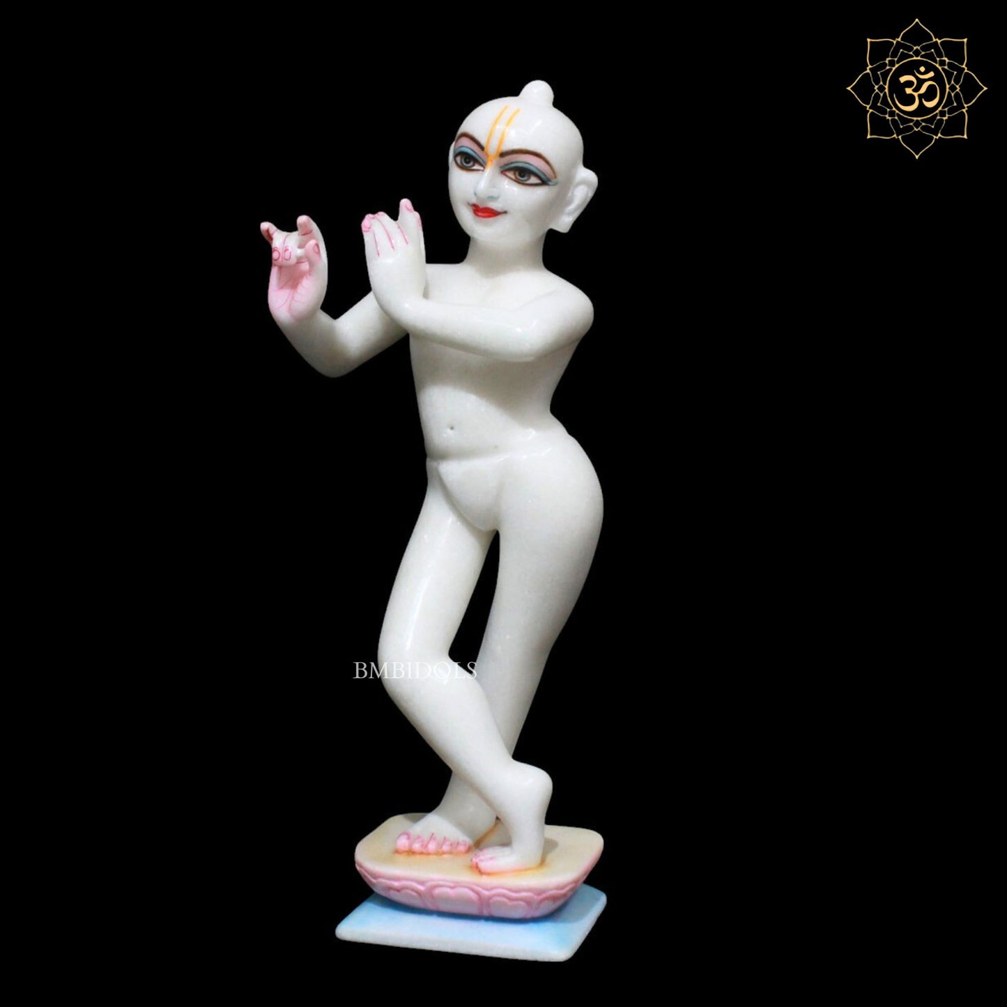 Iskcon Radha Krishna Marble Murti for Home Mandirs in 15inches