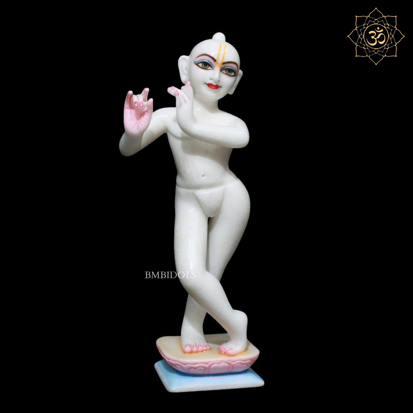 Iskcon Radha Krishna Marble Murti for Home Mandirs in 15inches