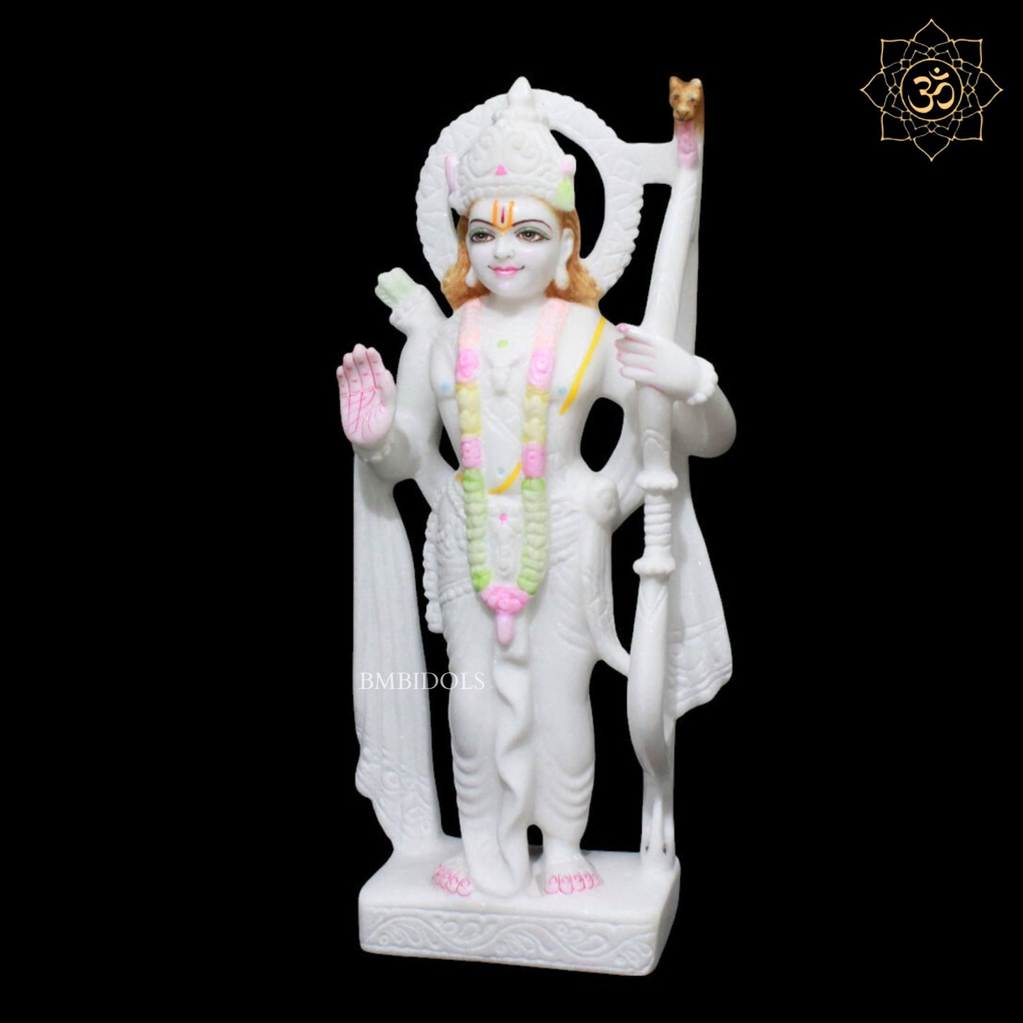 Marble Ram Darbar Murti for Home Mandirs in 15inches