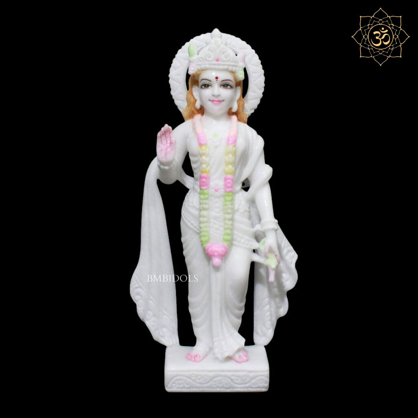 Marble Ram Darbar Murti for Home Mandirs in 15inches
