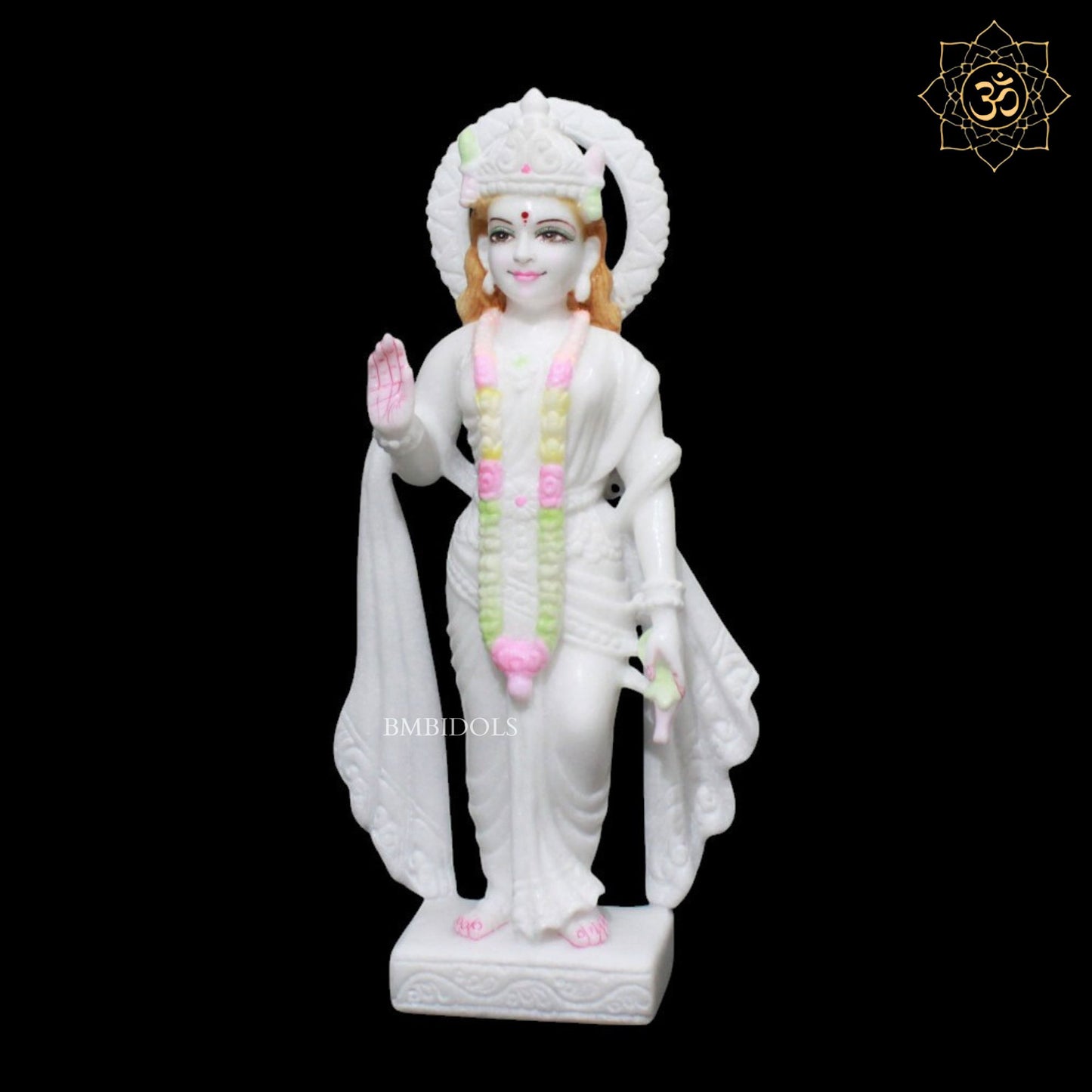 Marble Ram Darbar Murti for Home Mandirs in 15inches