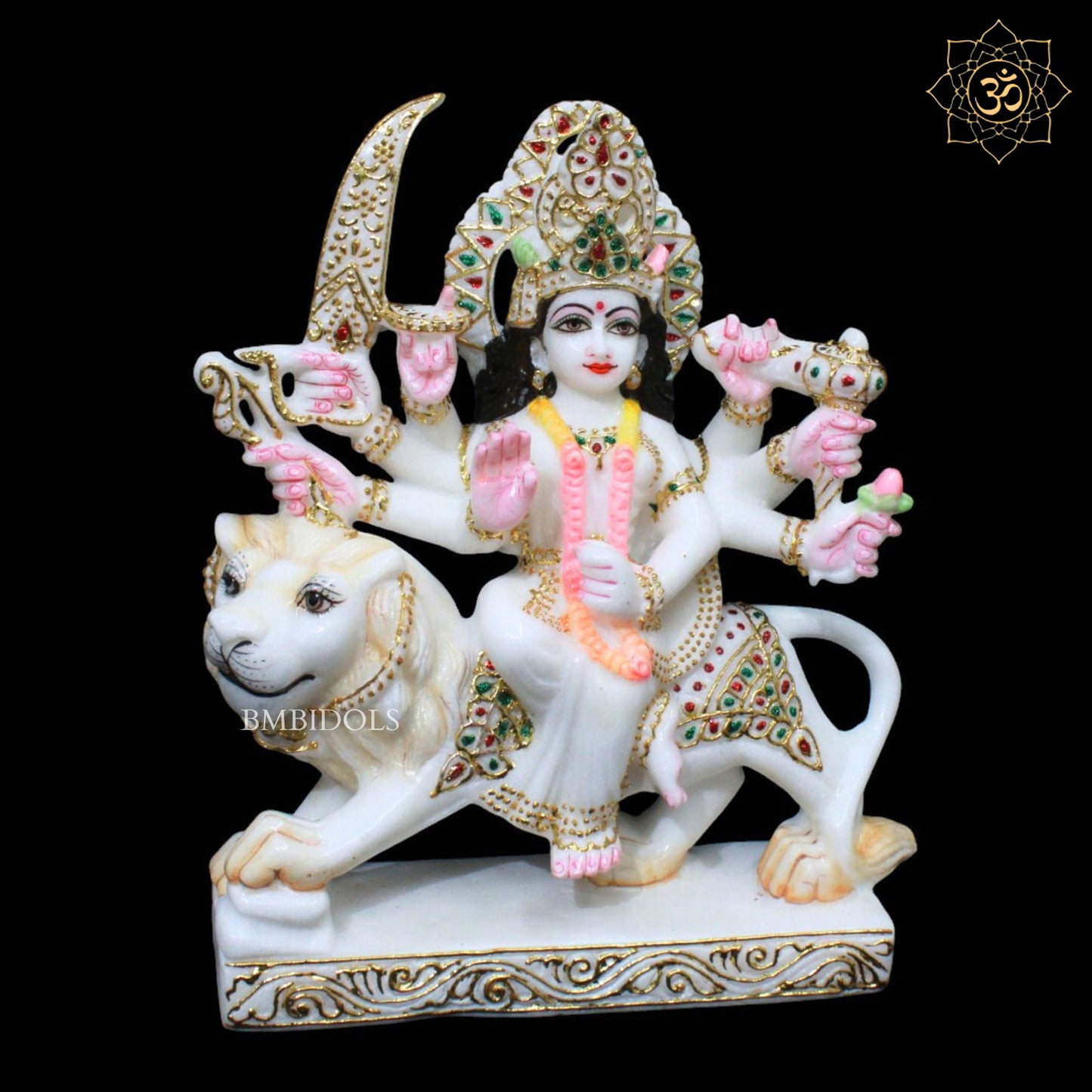 Marble Durga Mata Murti for Home Mandirs in 1feet