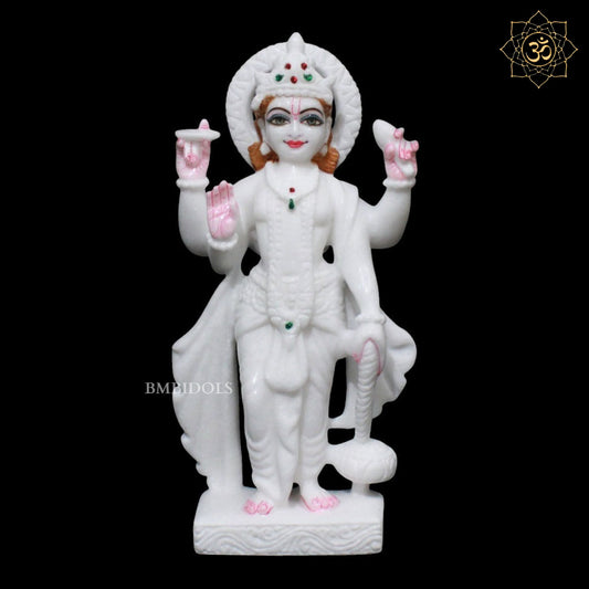 Lakshmi Narayan Marble Murti for Homes and Temples in 1feet
