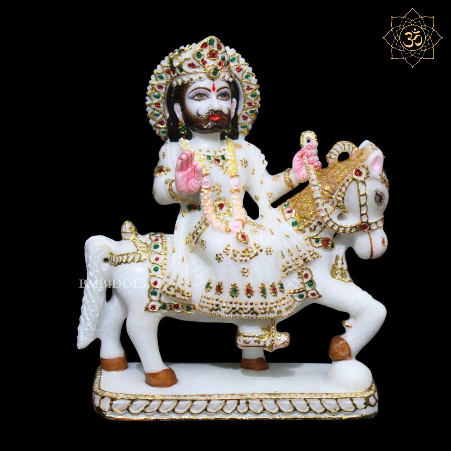 Ramdev Bhagwan Marble Murti for Homes and Temples in Makrana Marble