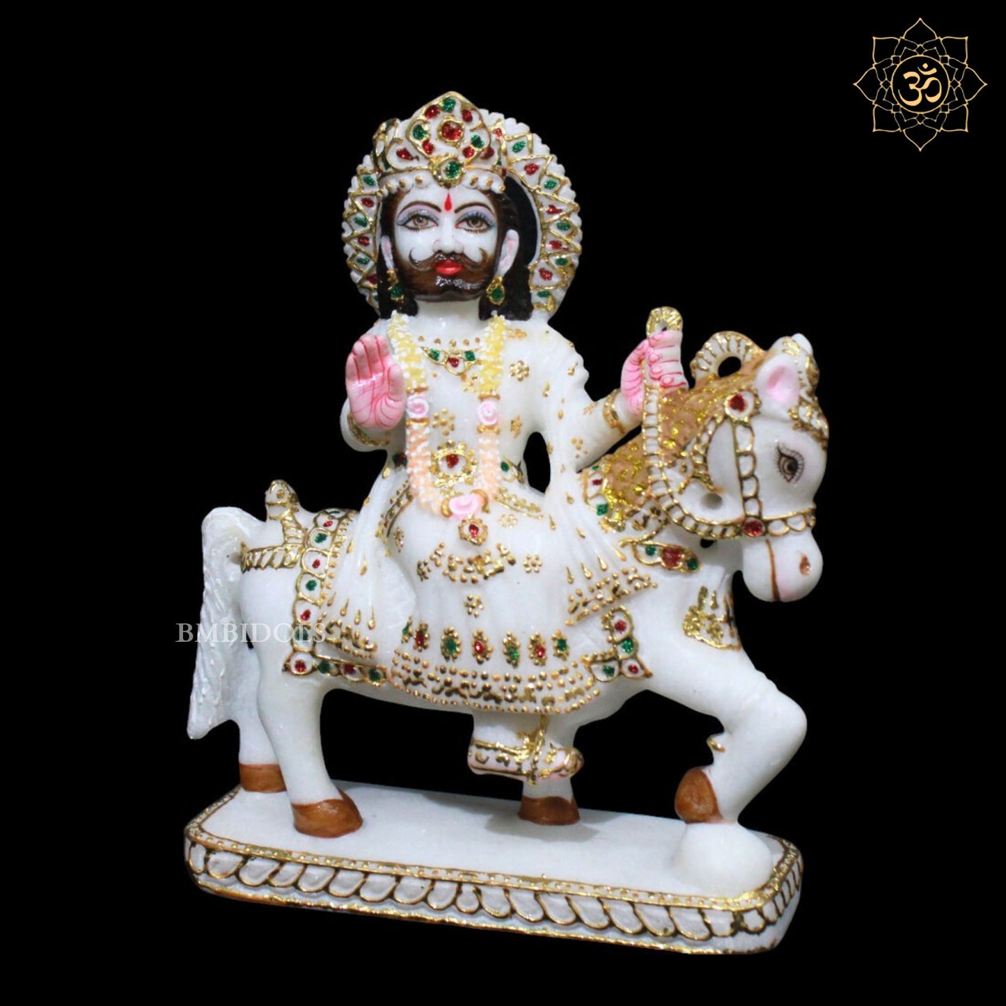 Ramdev Bhagwan Marble Murti for Homes and Temples in Makrana Marble