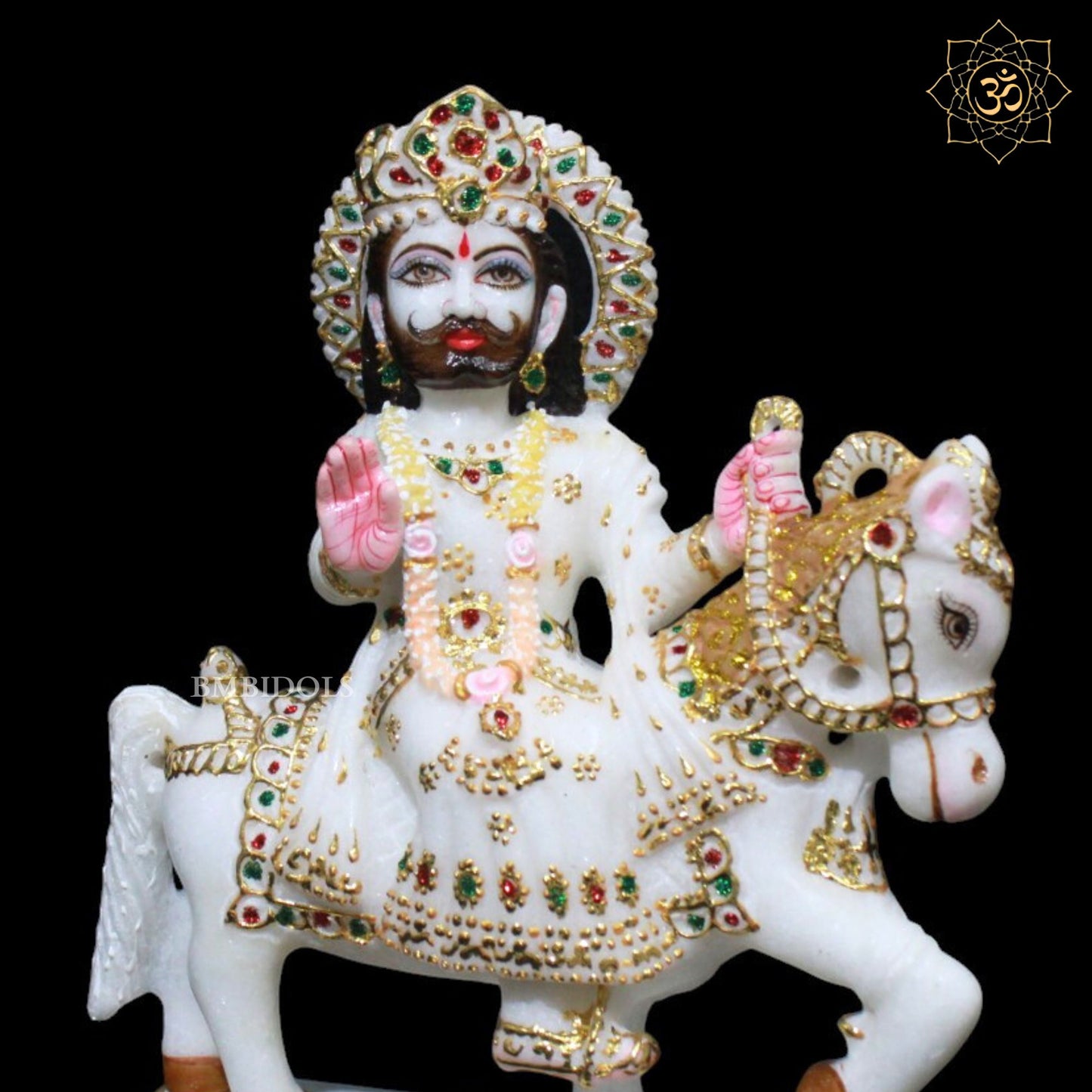 Ramdev Bhagwan Marble Murti for Homes and Temples in Makrana Marble