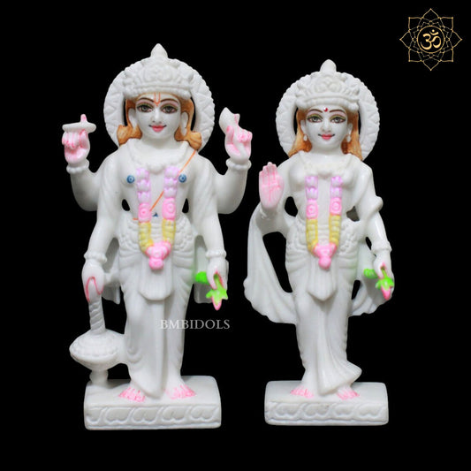 Marble Lakshmi Narayan Murti in Standing Posture in 9inches