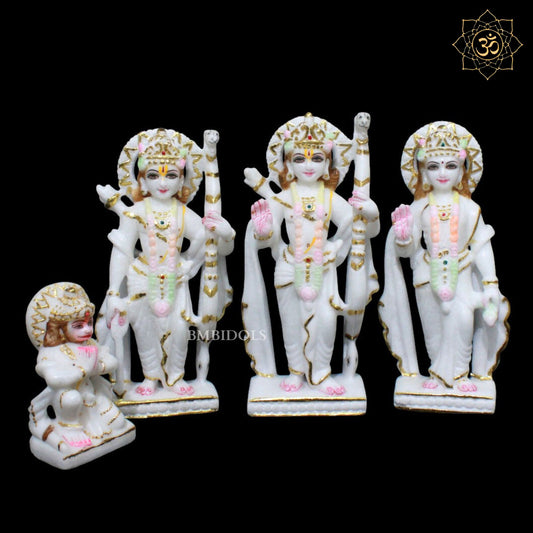 Ram Darbar Marble Statue for Homes and Temples in 9inches