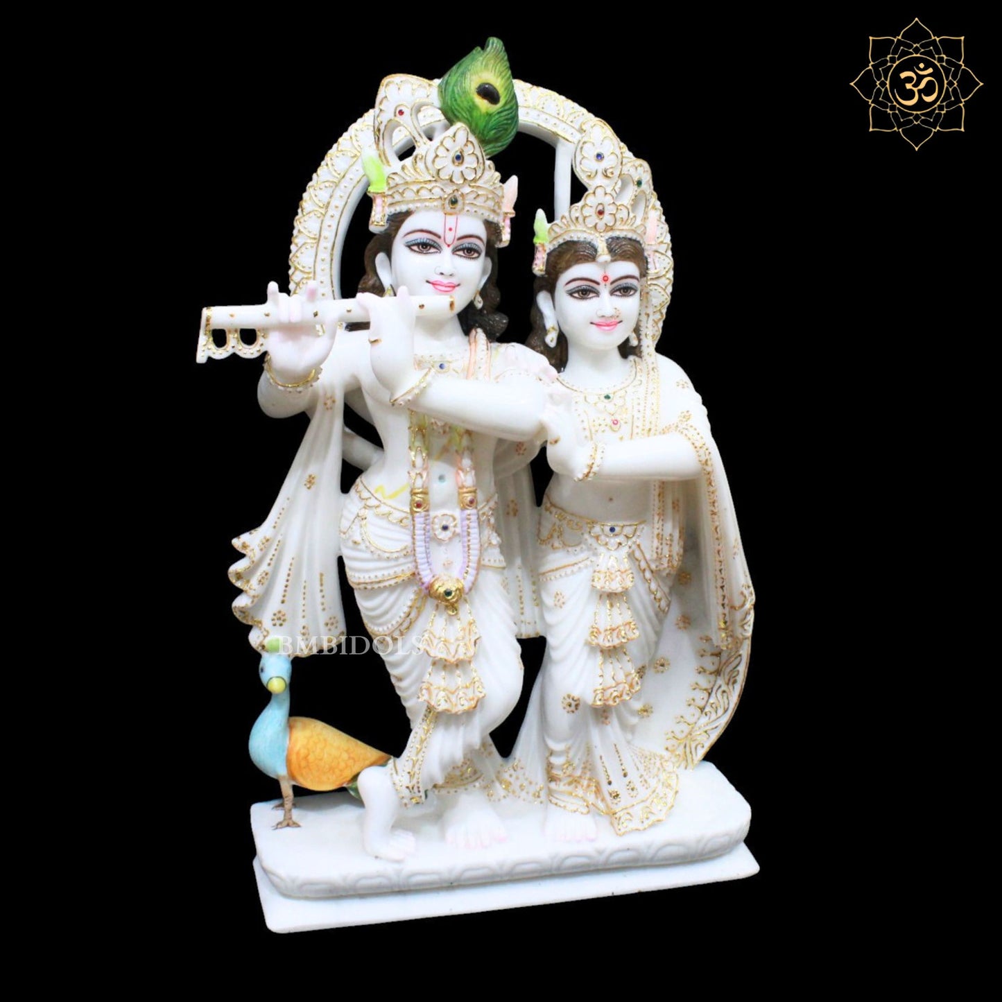 Jugal Radha Krishna Marble Murti for Homes and Temples in 24inches