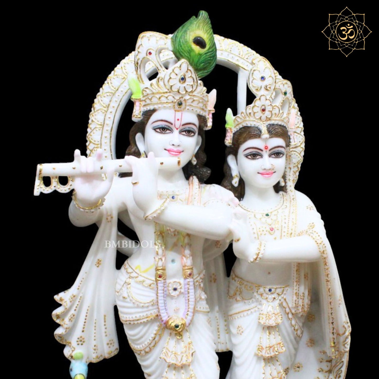 Jugal Radha Krishna Marble Murti for Homes and Temples in 24inches