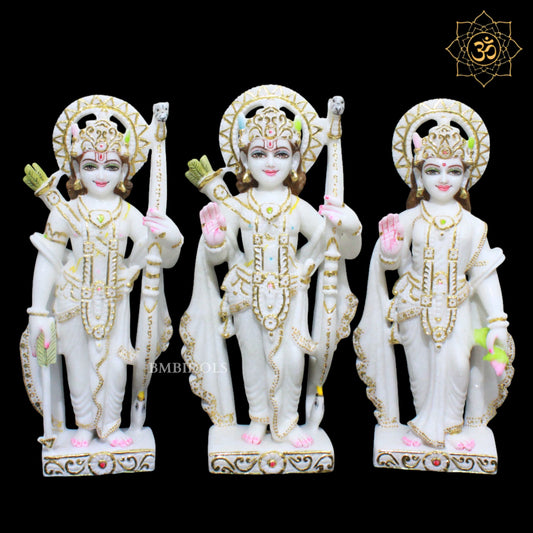 Ram Darbar Marble Murti for Homes and Temples in 18inches