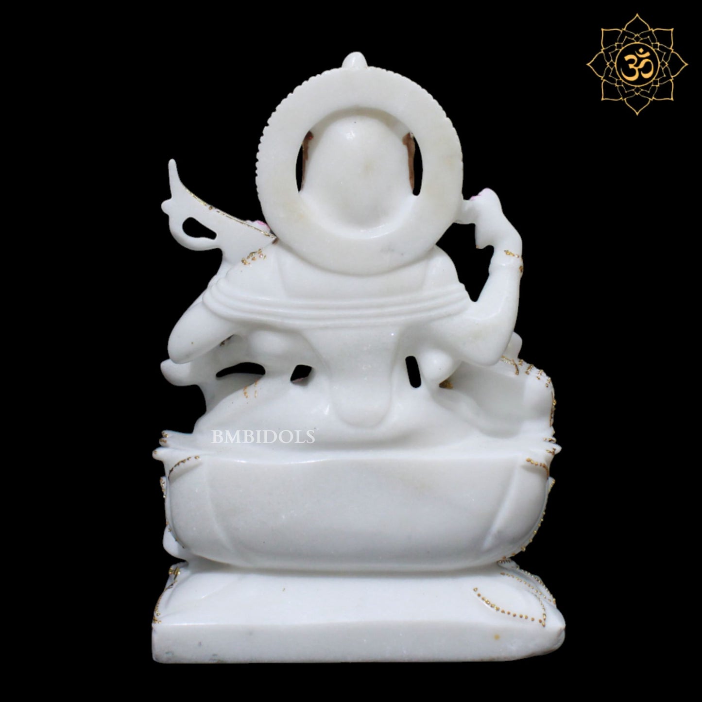 Saraswati Maa Marble Statue for Homes and Temples in 1feet