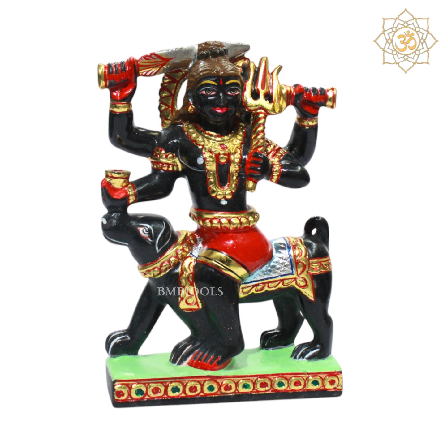 Kal Bhairav Baba in Blackstone for Homes and Temples in 9inches