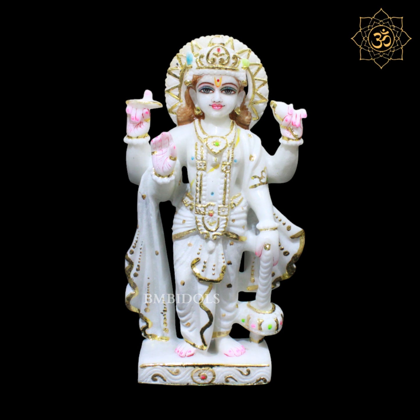 Vishnu Laxmi Marble Murti for Ghar Mandirs in 1feet