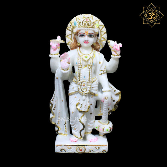 Vishnu Laxmi Marble Murti for Ghar Mandirs in 1feet