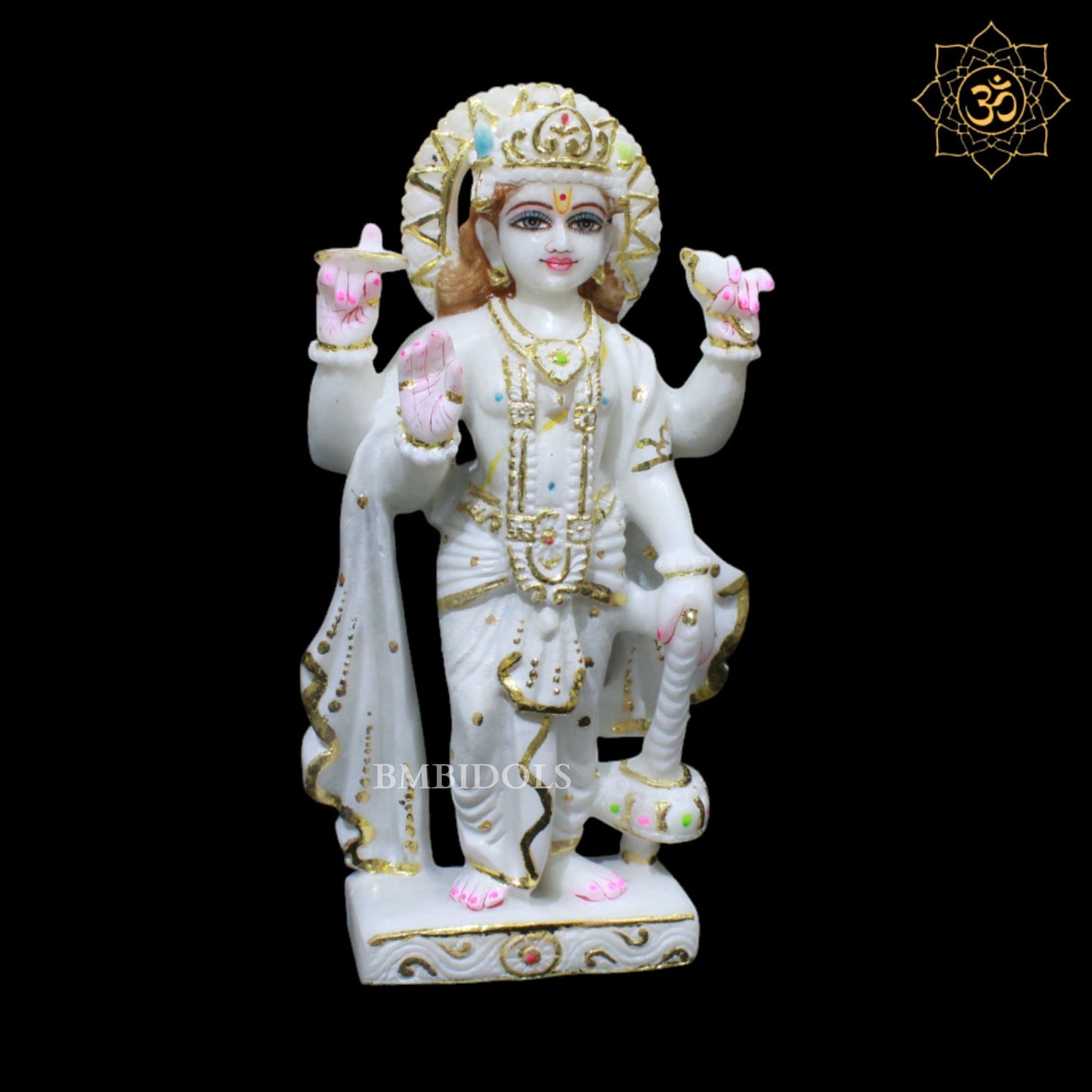 Vishnu Laxmi Marble Murti for Ghar Mandirs in 1feet