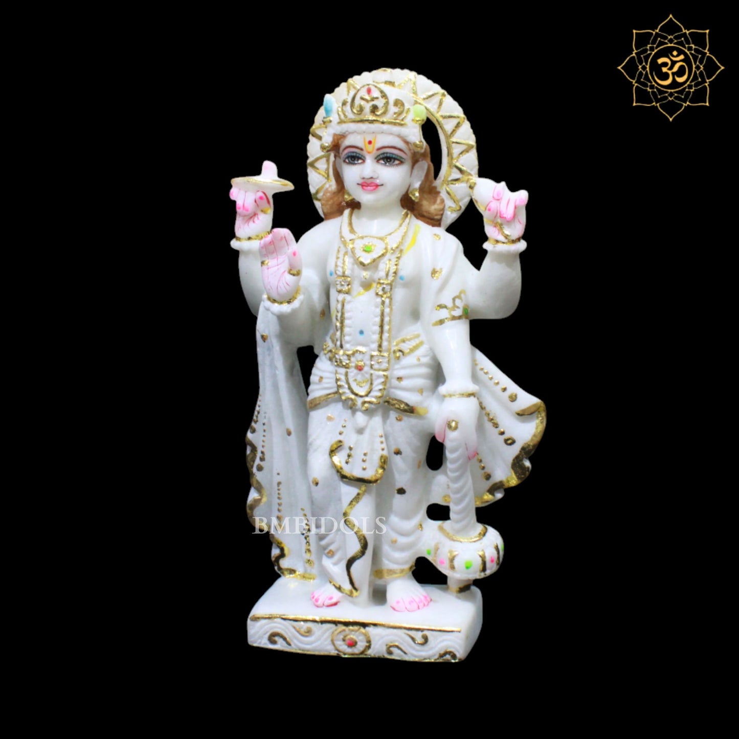 Vishnu Laxmi Marble Murti for Ghar Mandirs in 1feet