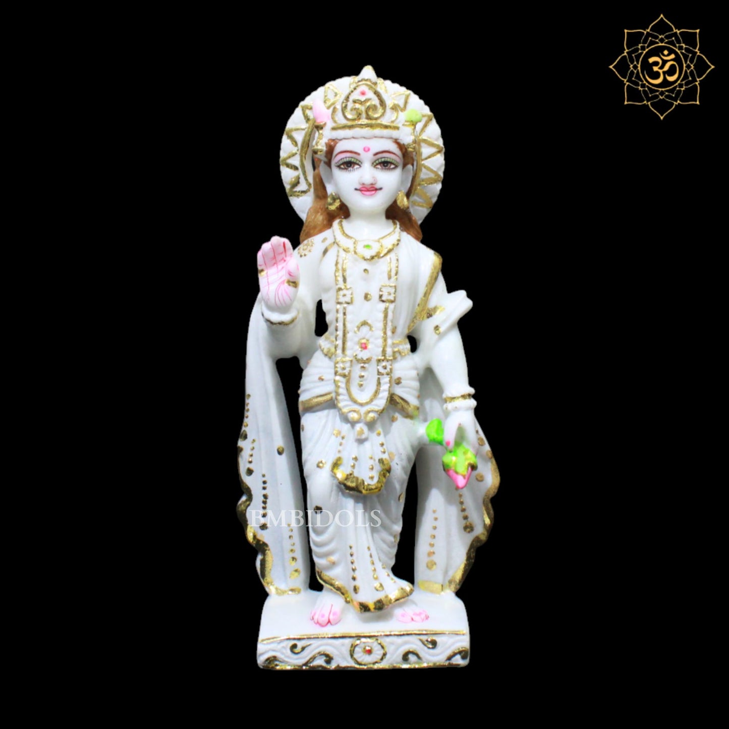 Vishnu Laxmi Marble Murti for Ghar Mandirs in 1feet