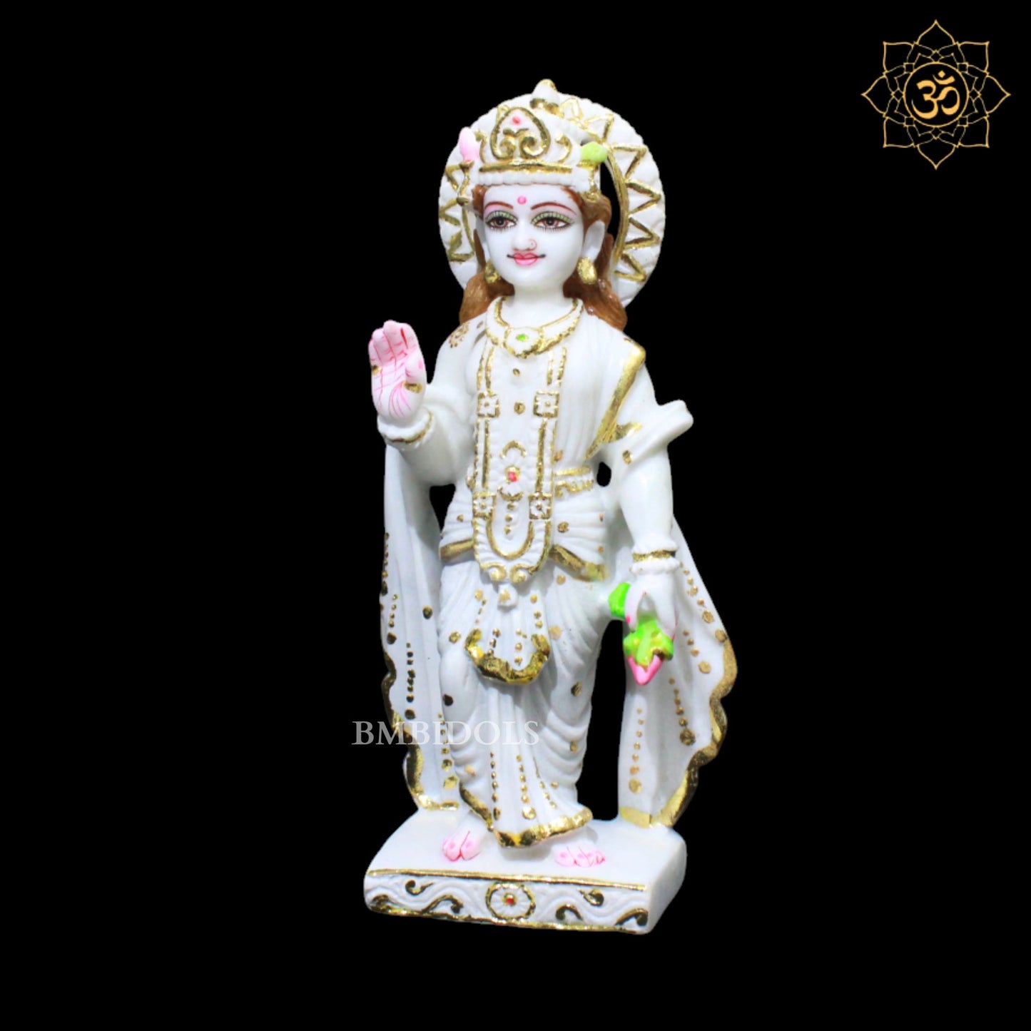 Vishnu Laxmi Marble Murti for Ghar Mandirs in 1feet