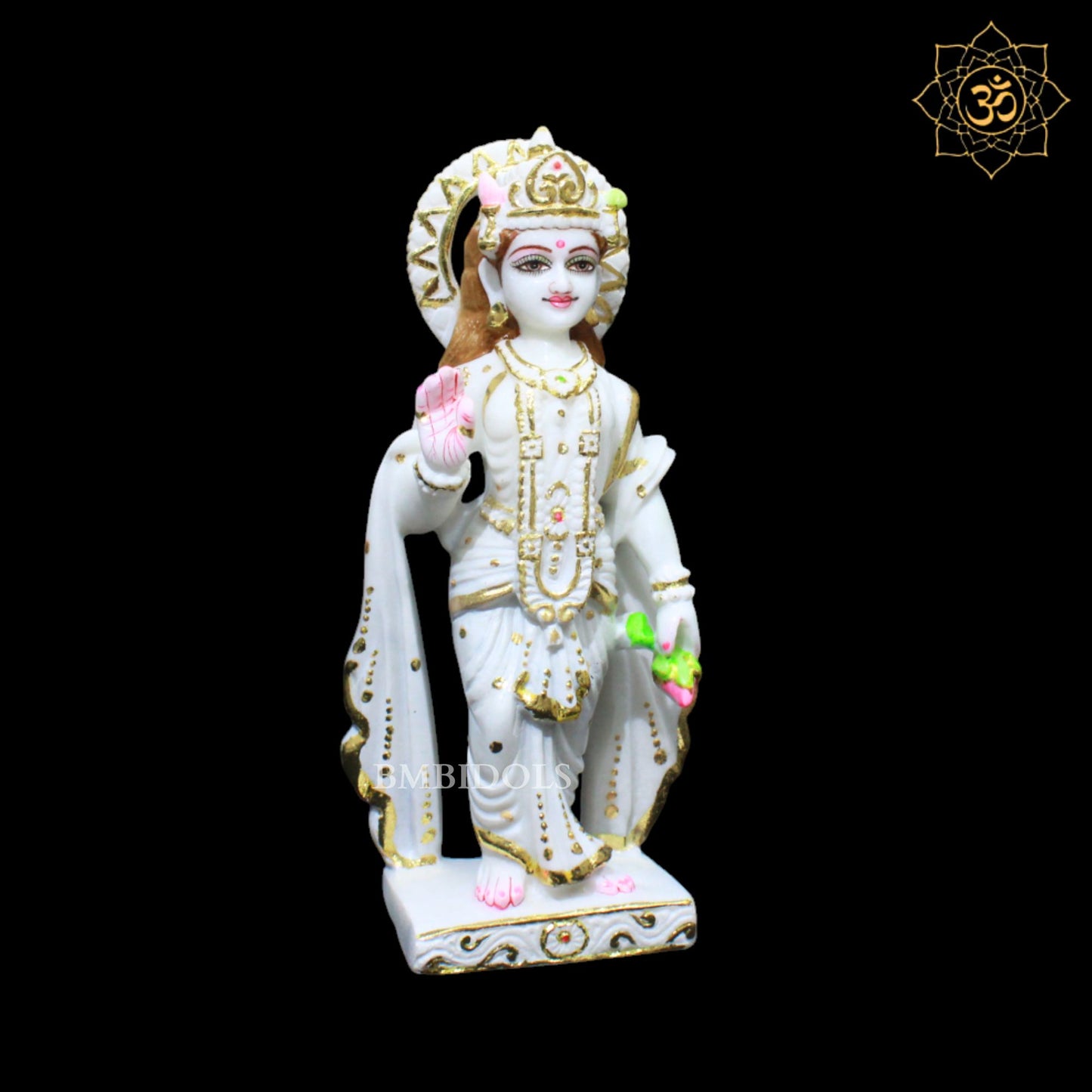 Vishnu Laxmi Marble Murti for Ghar Mandirs in 1feet