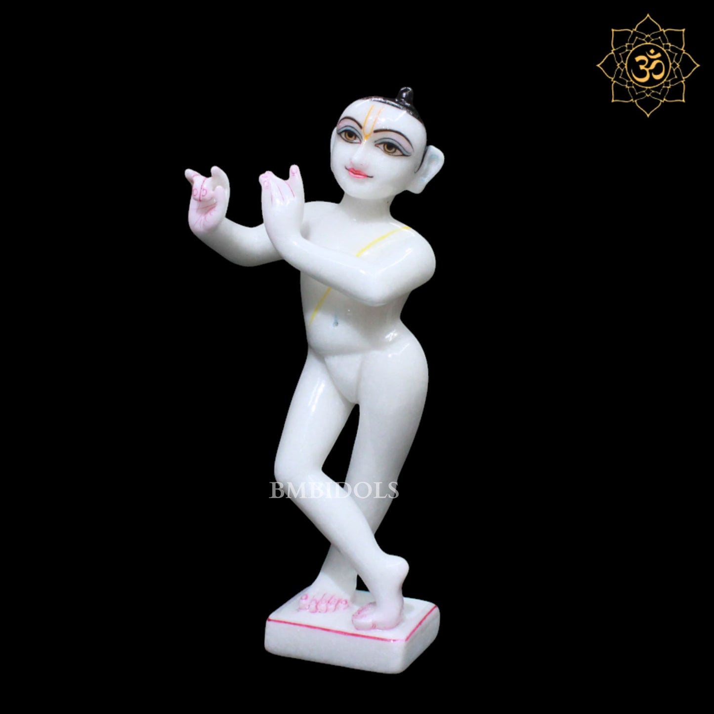 Iskcon Radha Krishna Marble Murti for Ghar Mandirs - 1feet