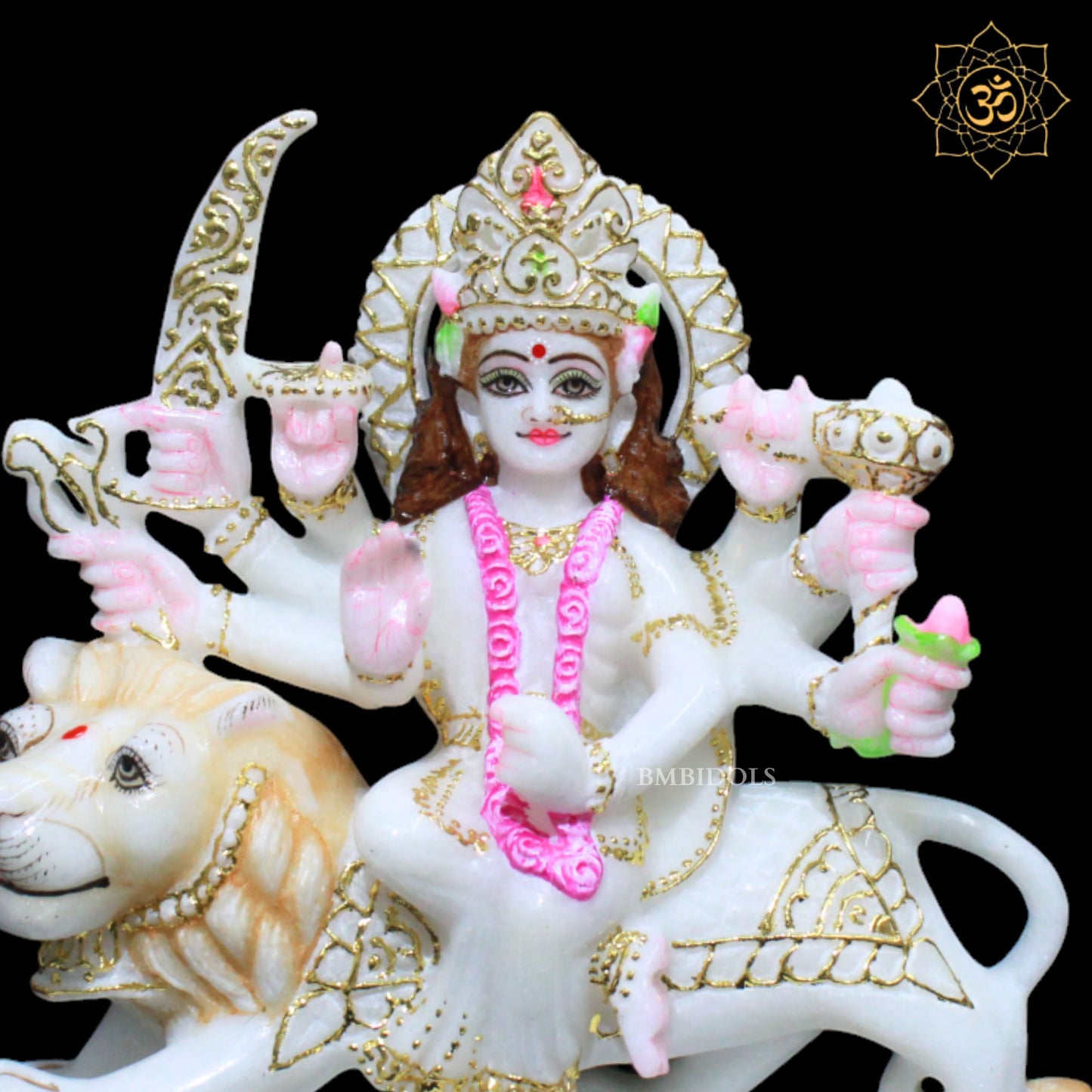 Durga Mata Murti for Homes and Temples in 9inch