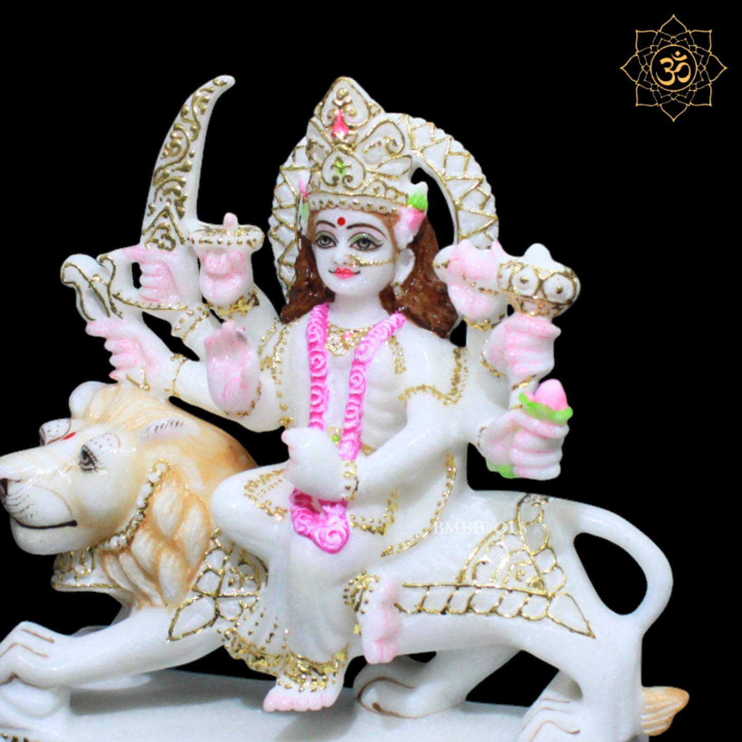 Durga Mata Murti for Homes and Temples in 9inch