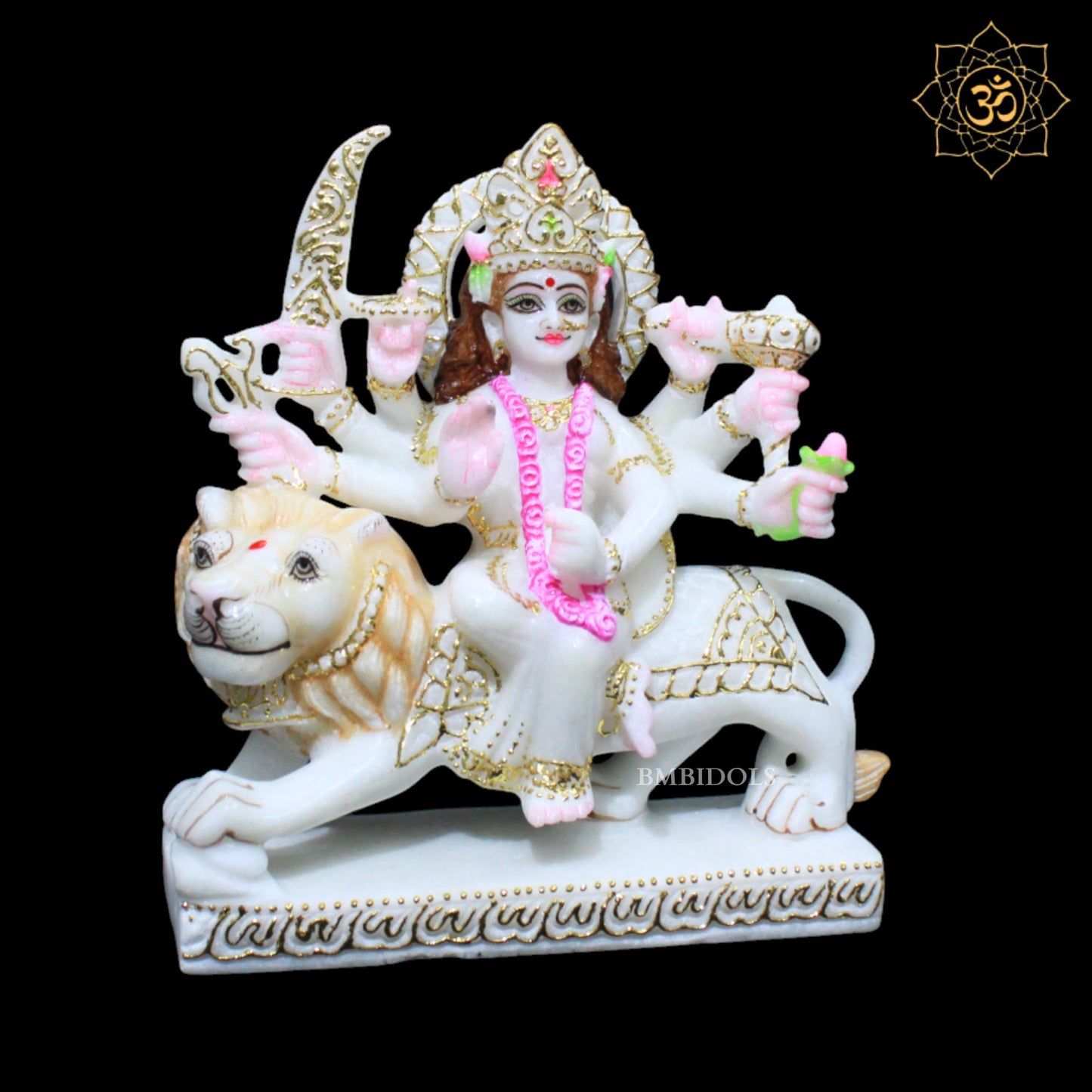 Durga Mata Murti for Homes and Temples in 9inch