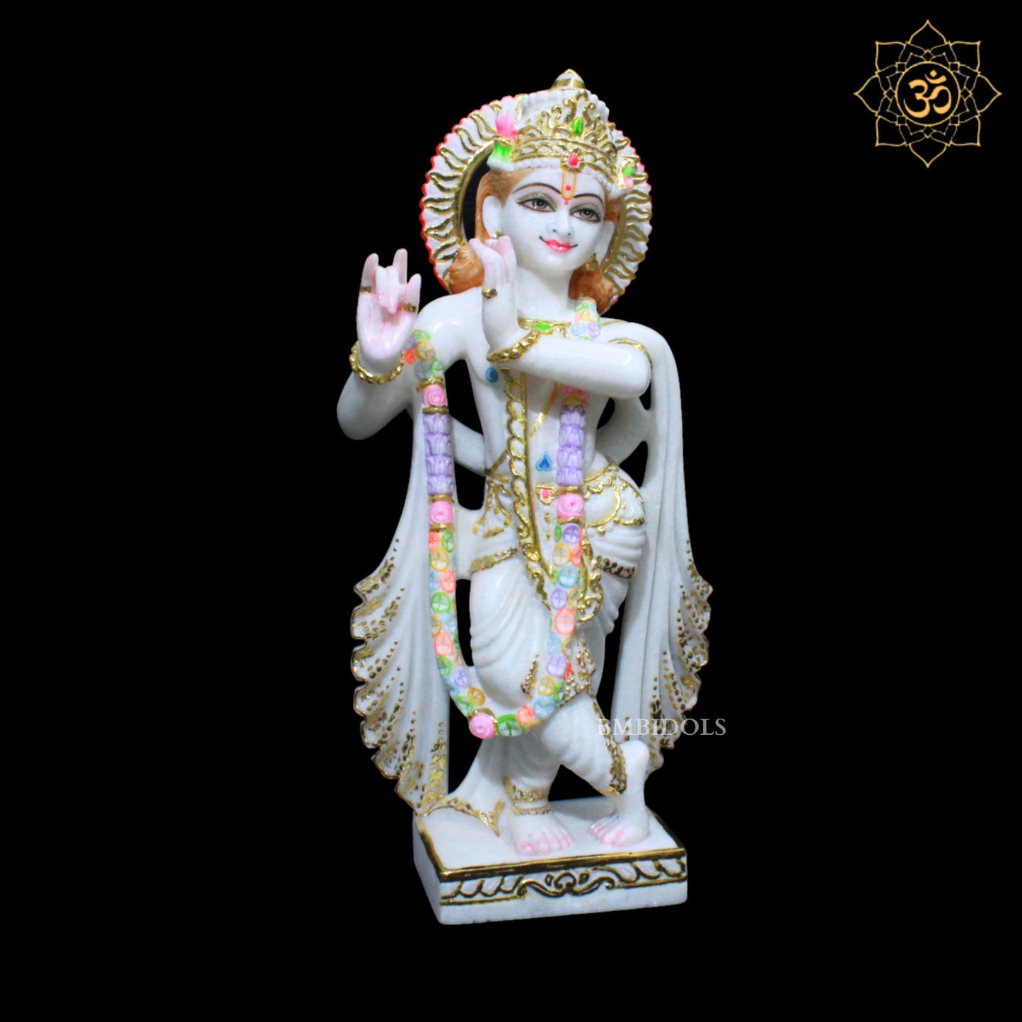 Radha Krishna Marble Murti in 18inches in Makrana Marble
