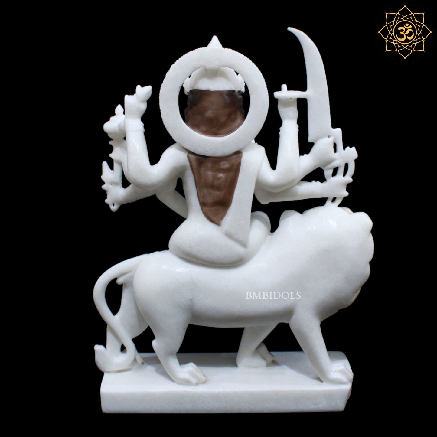 Marble Durga Mata Idol for Homes and Temples 1.5feet
