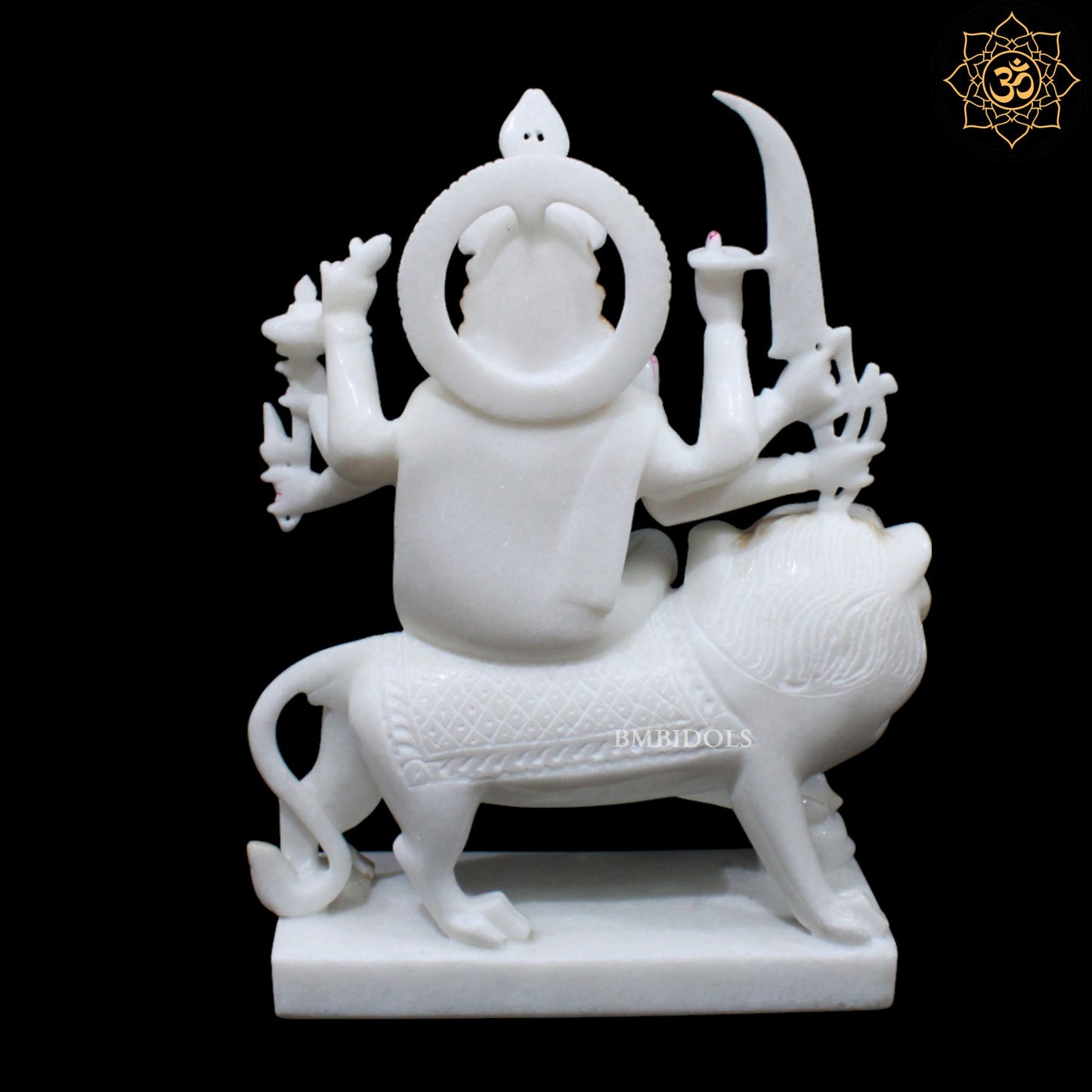 Marble Durga Mata Murti for Homes and Temples in 15inches
