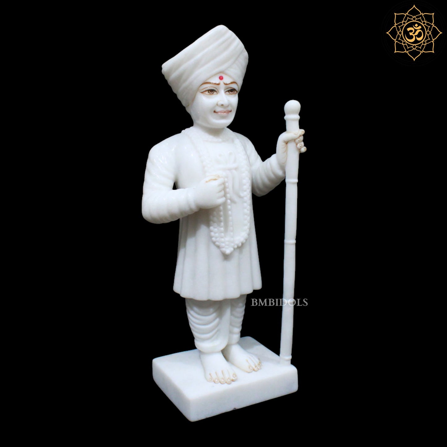 Jalaram Bapa Statue in Makrana Marble for Homes and Temples in 15inches