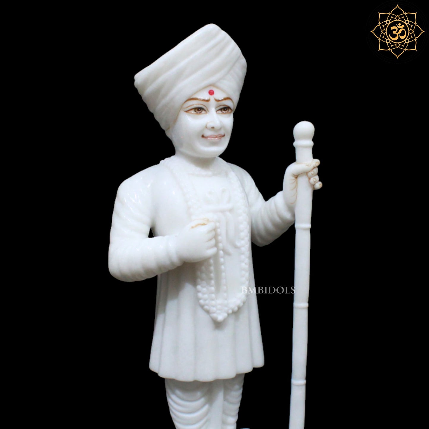 Jalaram Bapa Statue in Makrana Marble for Homes and Temples in 15inches