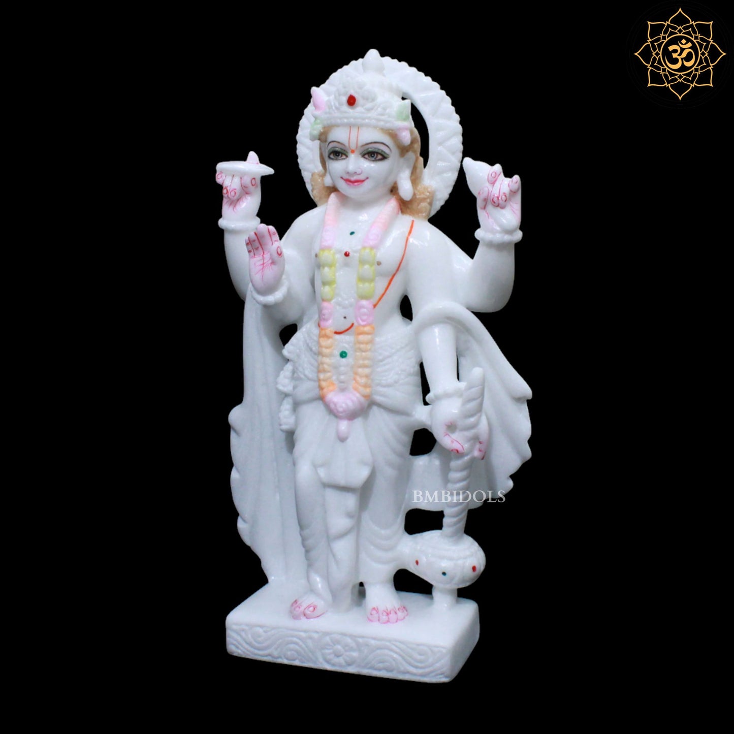 Lakshmi Narayan Marble Murti in Standing Posture in 15inch