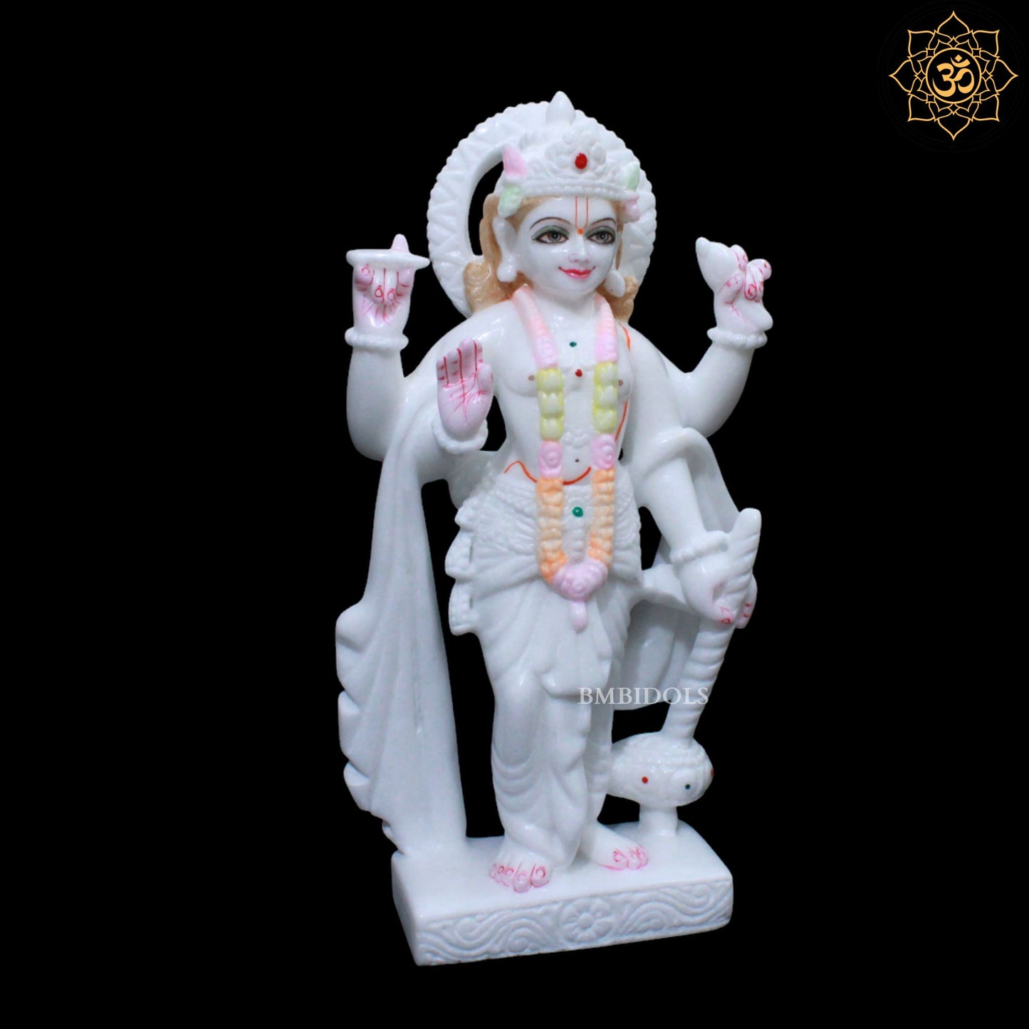 Lakshmi Narayan Marble Murti in Standing Posture in 15inch