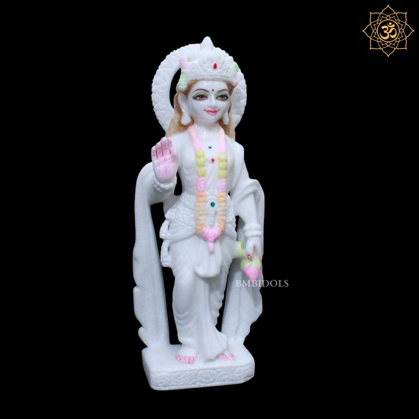 Lakshmi Narayan Marble Murti in Standing Posture in 15inch