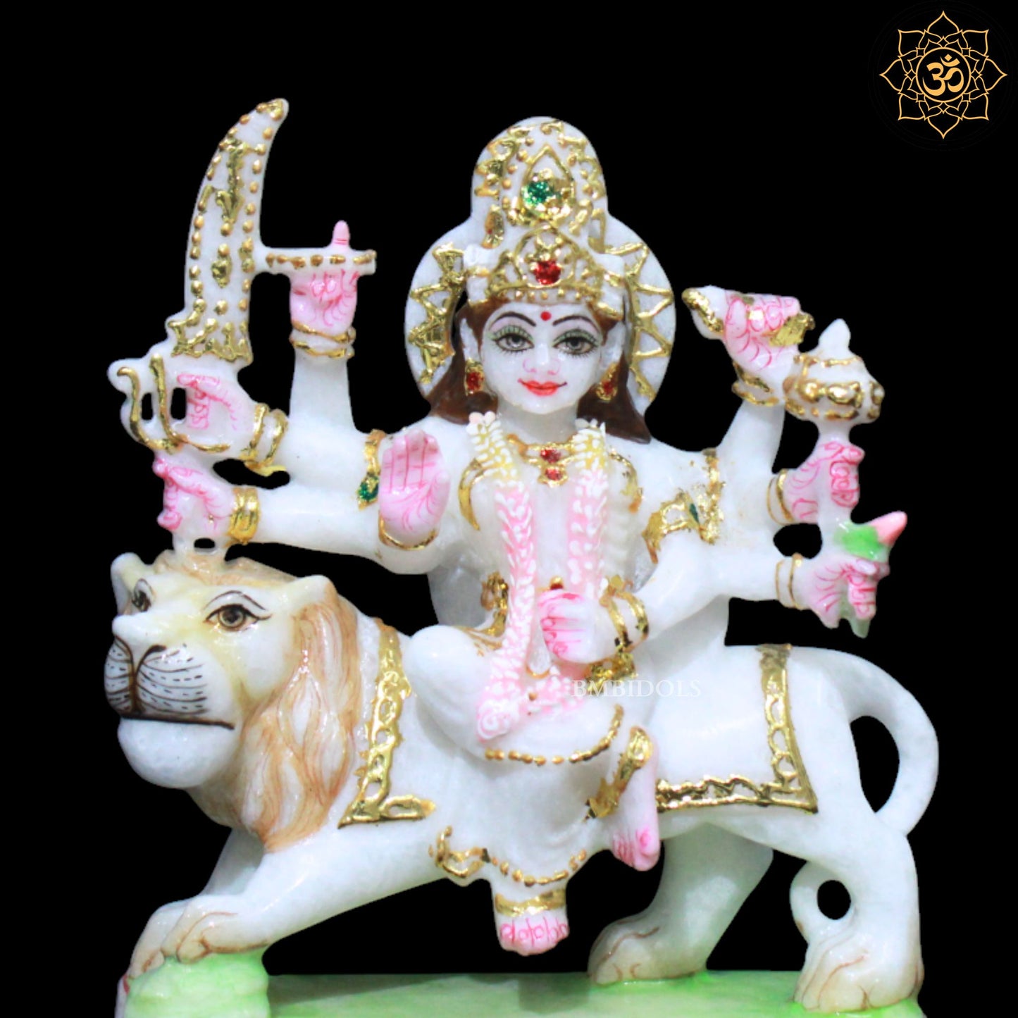 Marble Durga Murti for Ghar Mandirs in 6inches