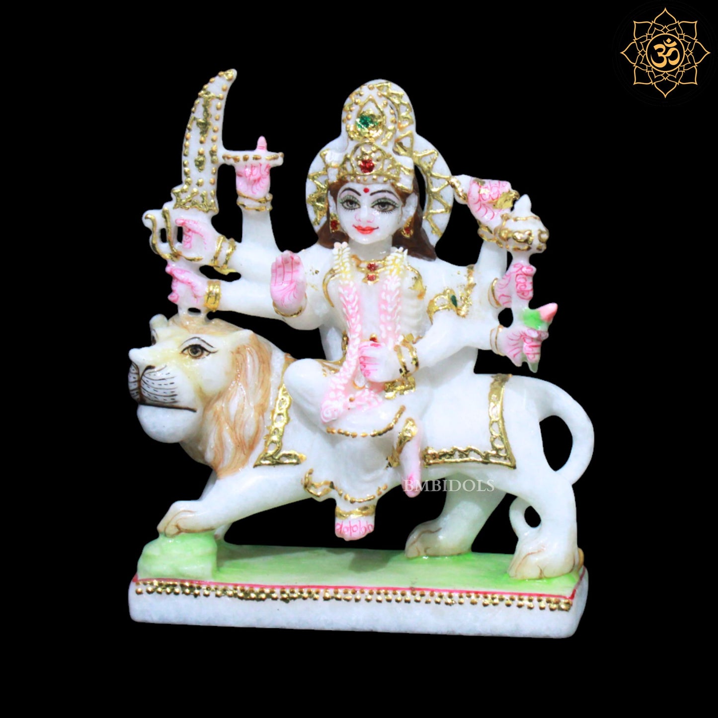 Marble Durga Murti for Ghar Mandirs in 6inches
