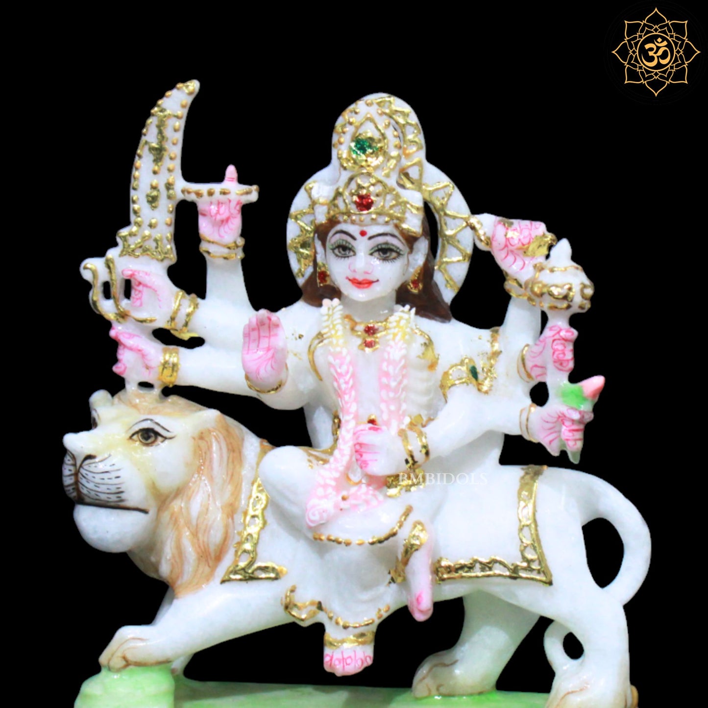 Marble Durga Murti for Ghar Mandirs in 6inches