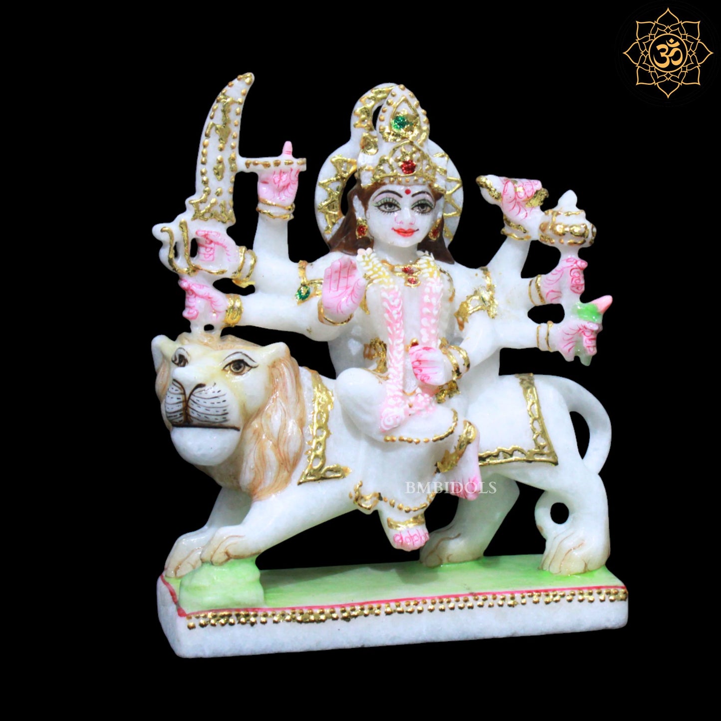Marble Durga Murti for Ghar Mandirs in 6inches