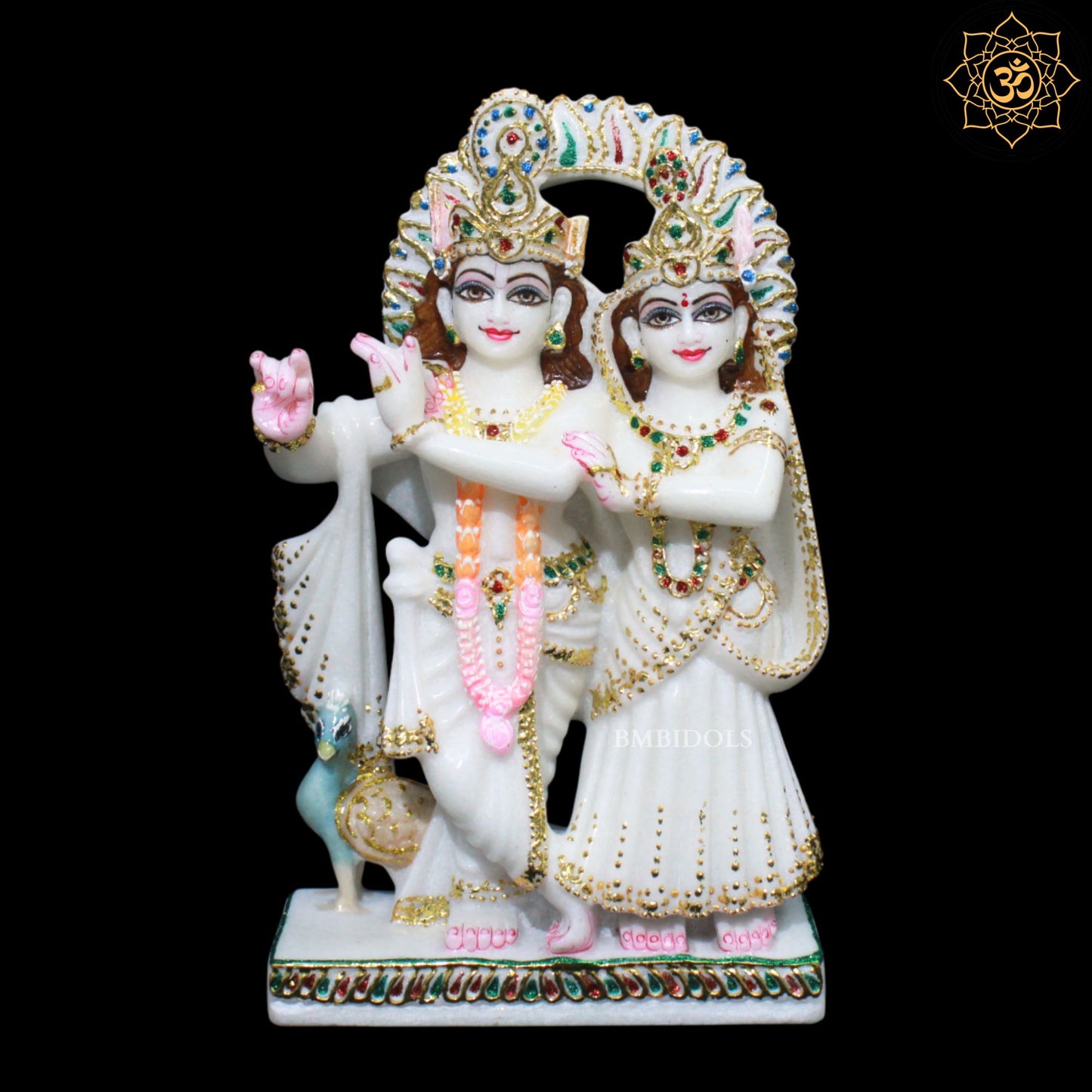 Jugal Radha Krishna Marble Murti for Ghar Mandirs in 1feet
