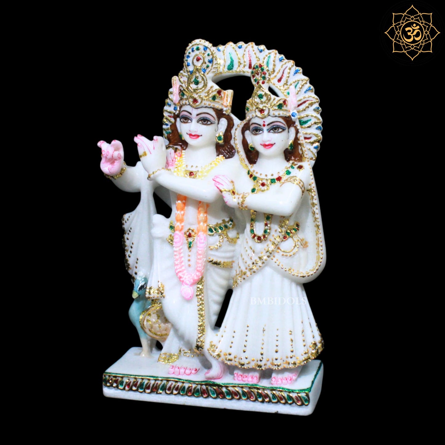 Jugal Radha Krishna Marble Murti for Ghar Mandirs in 1feet