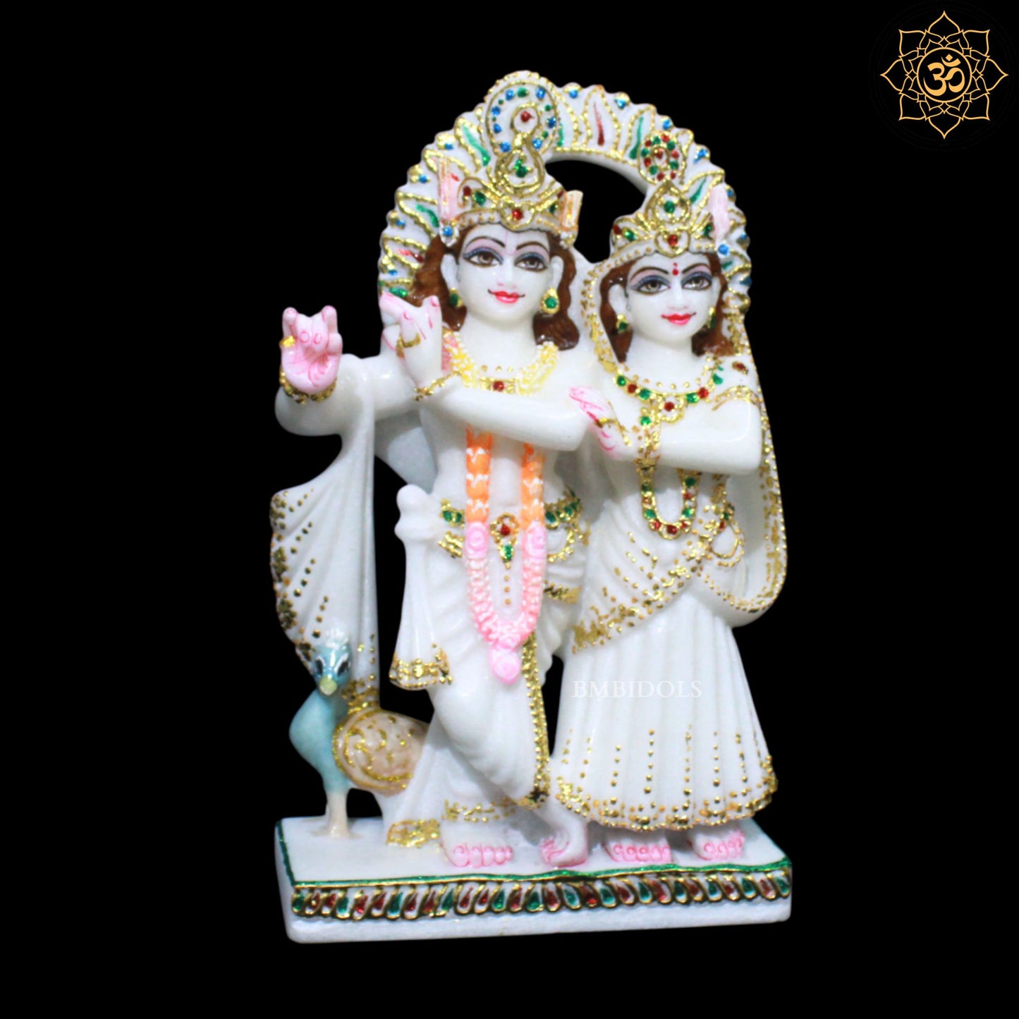 Jugal Radha Krishna Marble Murti for Ghar Mandirs in 1feet