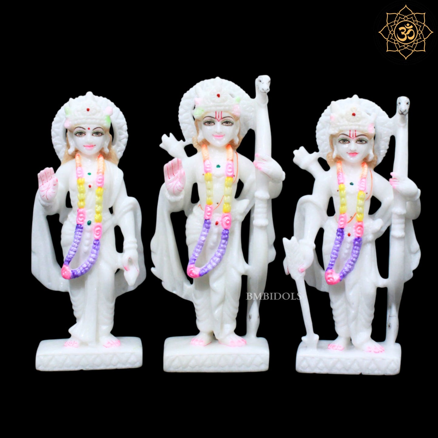 Ram Darbar Marble Murti for Homes and Temples in 9inches