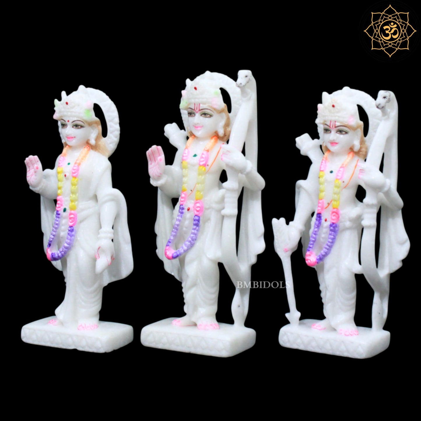 Ram Darbar Marble Murti for Homes and Temples in 9inches