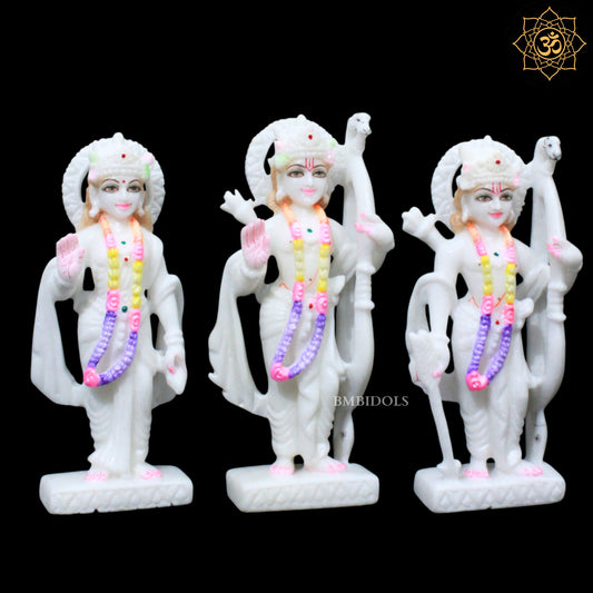 Ram Darbar Marble Murti for Homes and Temples in 9inches