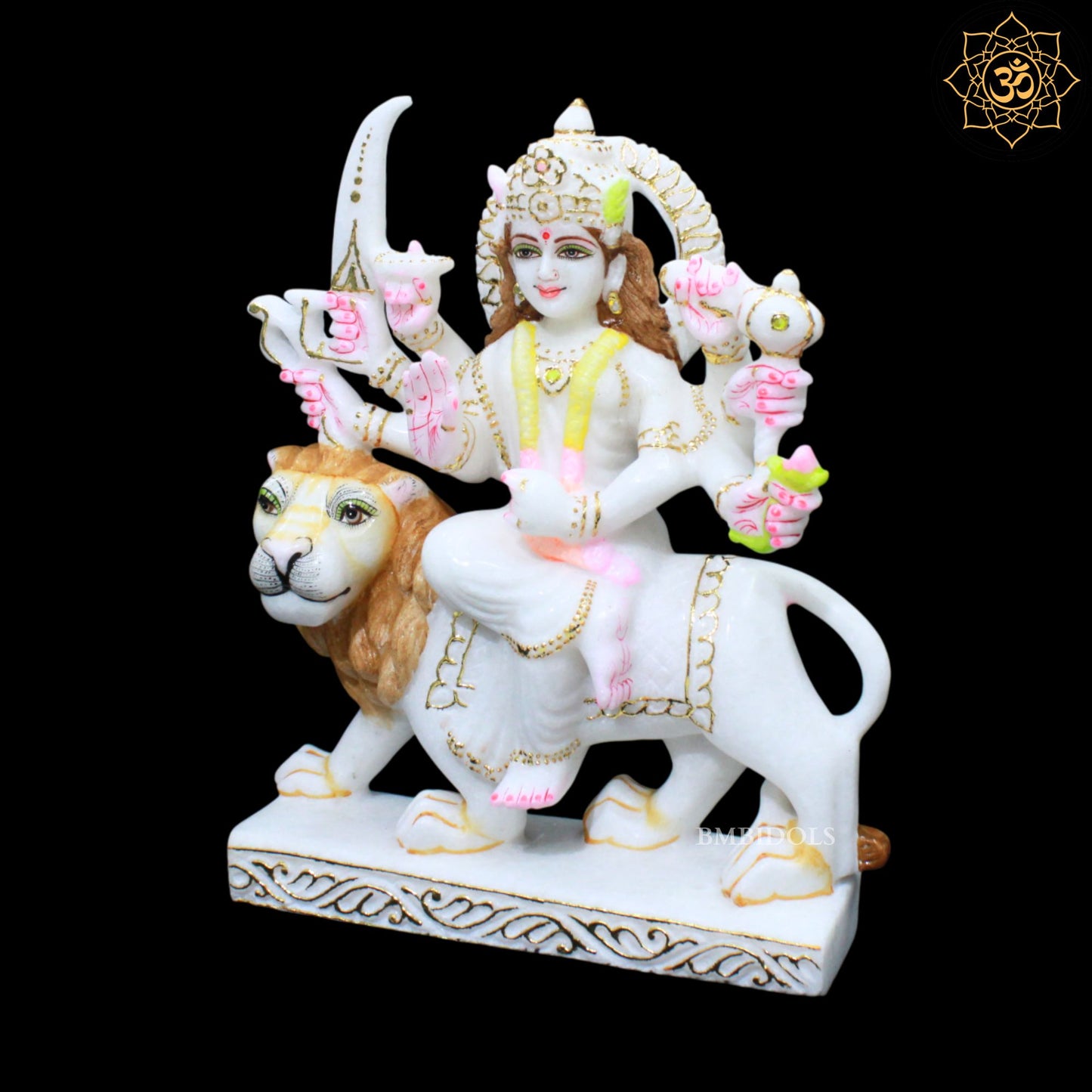 Durga Mata Marble Murti for Home Mandirs in 1feet